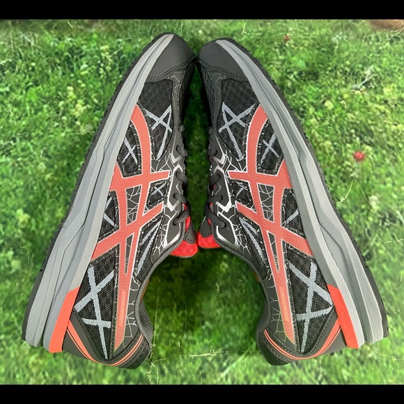 Asics Gel-Endurant Size 8 Womens Athletic Running Shoes T792N Gray/Orange - Picture 7 of 12